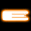 ORACLE Lighting Universal Illuminated LED Letter Badges - Matte White Surface Finish - E - Amber - 3140-E-005