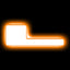 ORACLE Lighting Universal Illuminated LED Letter Badges - Matte White Surface Finish - L - Amber - 3140-L-005
