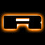 ORACLE Lighting Universal Illuminated LED Letter Badges - Matte Black Surface Finish - R - Amber - 3141-R-005