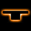 ORACLE Lighting Universal Illuminated LED Letter Badges - Matte Black Surface Finish - T - Amber - 3141-T-005