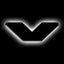 ORACLE Lighting Universal Illuminated LED Letter Badges - Matte Black Surface Finish - V - White - 3141-V-001