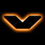 ORACLE Lighting Universal Illuminated LED Letter Badges - Matte Black Surface Finish - V - Amber - 3141-V-005