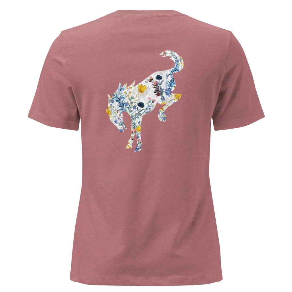 Womens Floral Bronco T-shirt