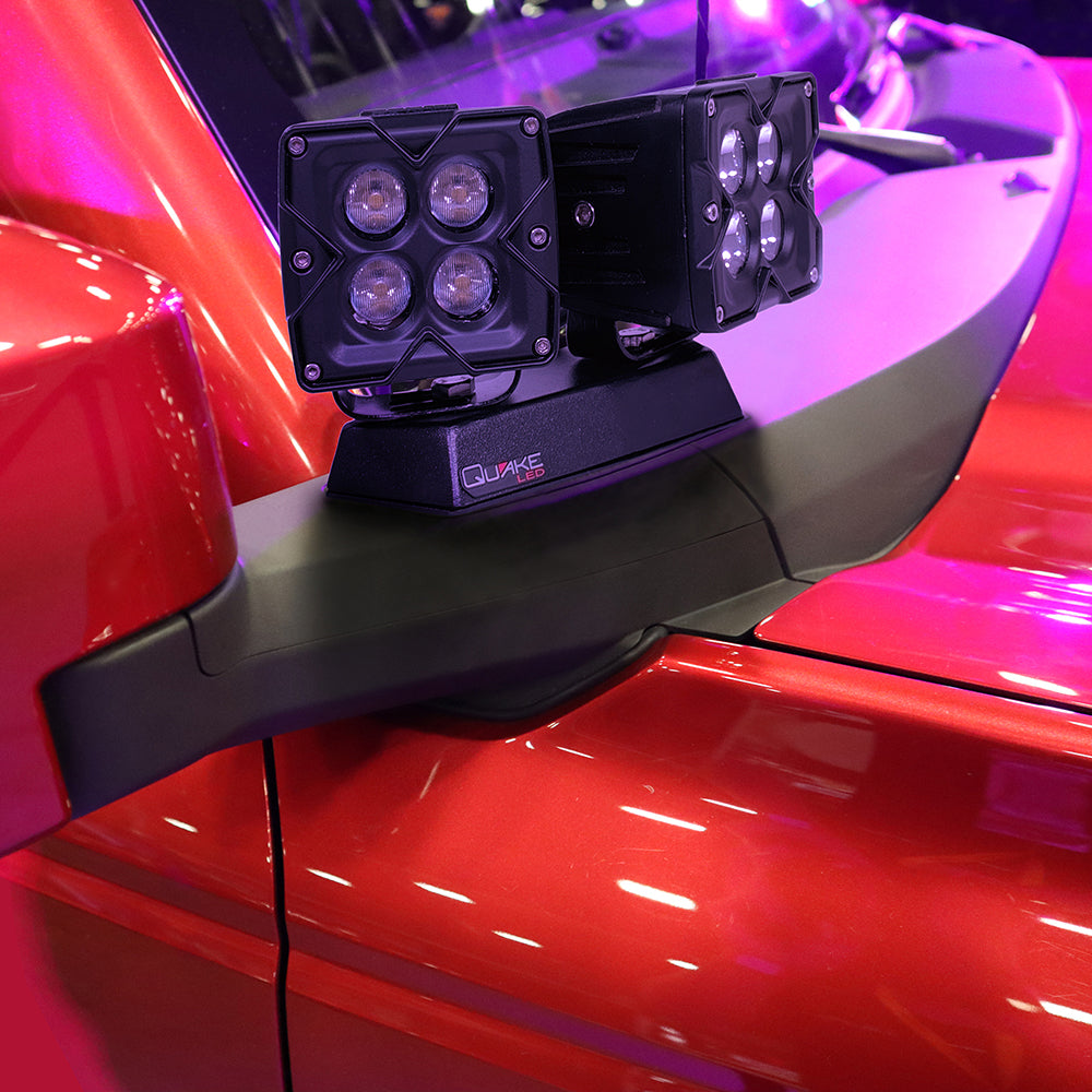 Quake LED Dual Pod Mirror Mount Kit for Ford Bronco Main image
