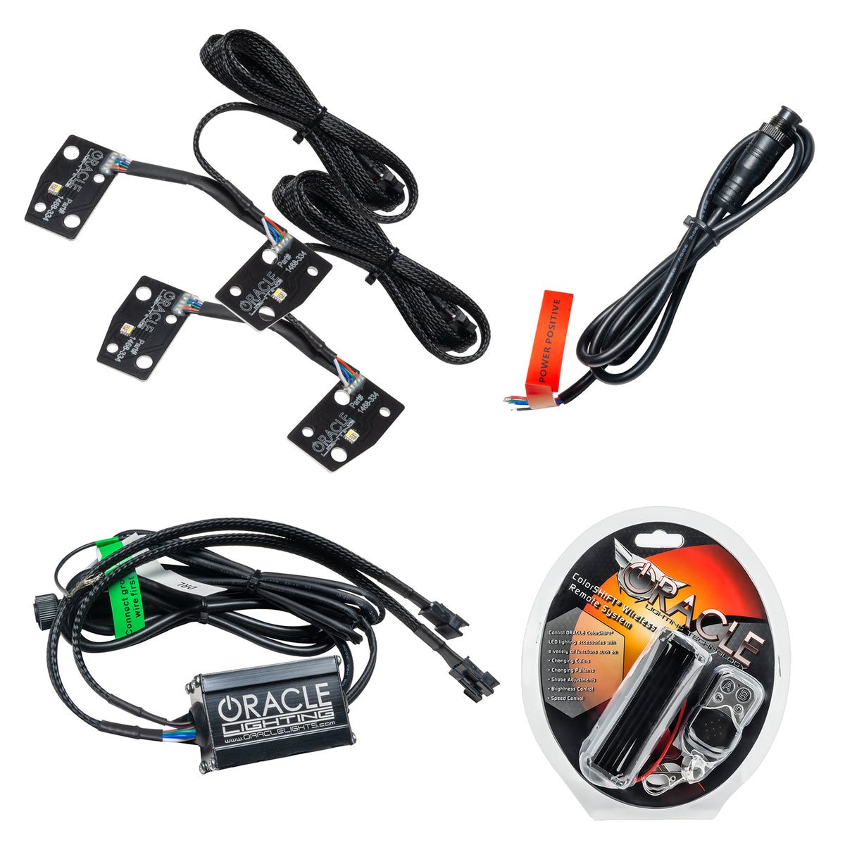 ORACLE Lighting 2021-2025 Ford Bronco ColorSHIFT® RGB+W Headlight Halo Upgrade Kit - w/RF Controller - 1468-330 Main image
