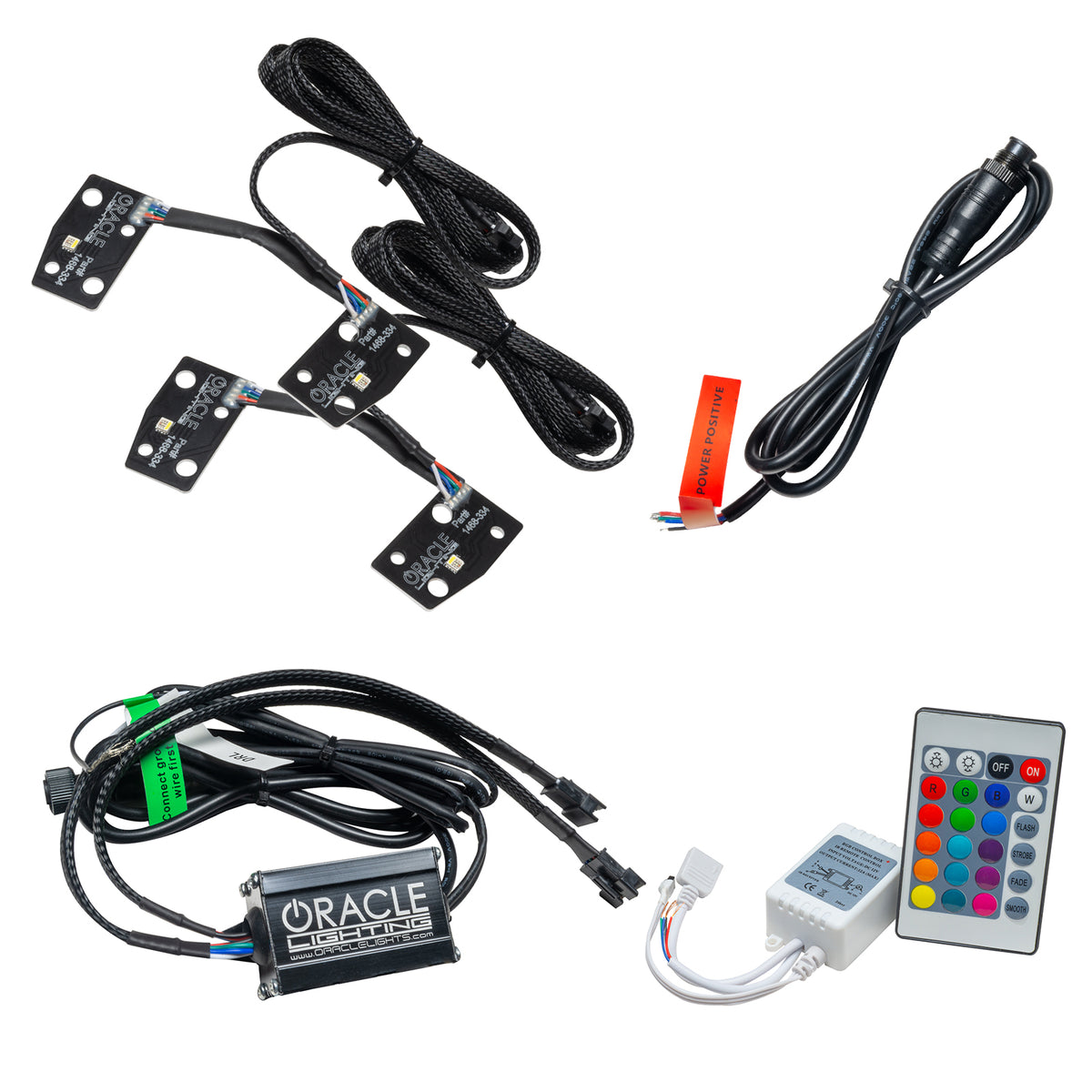 ORACLE Lighting 2021-2025 Ford Bronco ColorSHIFT® RGB+W Headlight Halo Upgrade Kit - w/Simple Controller - 1468-504 Main image