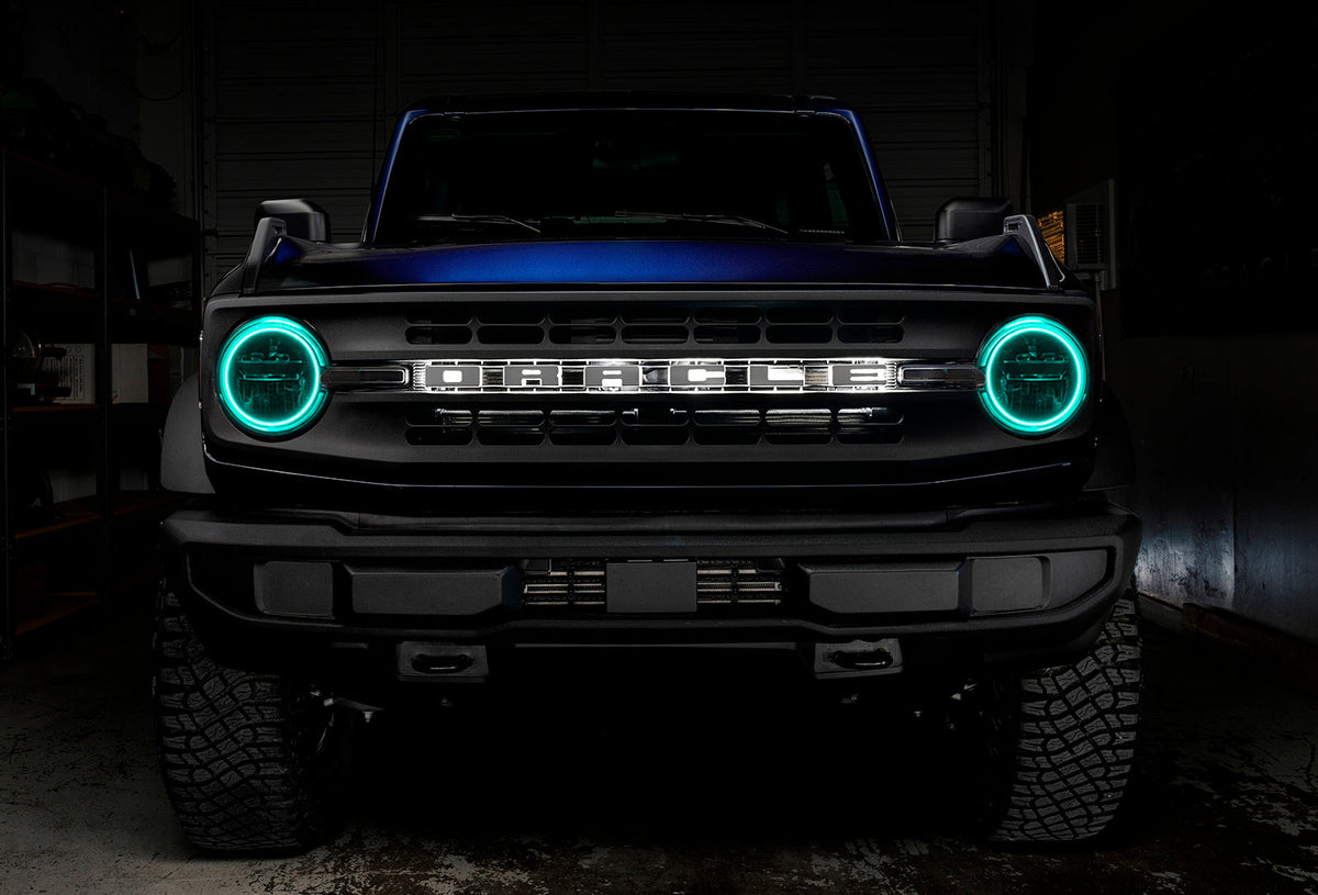 ORACLE Lighting 2021-2025 Ford Bronco LED Headlight Halo Kit - Base Headlights