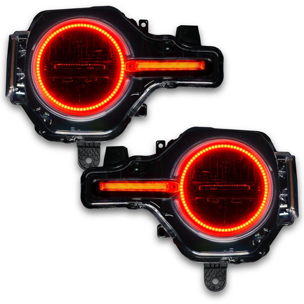 ORACLE Lighting 2021-2025 Ford Bronco ColorSHIFT Headlight Halo Kit w/DRL Bar - Base Headlights