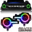 ORACLE Lighting 2021-2025 Ford Bronco ColorSHIFT Headlight Halo Kit w/DRL Bar - Base Headlights