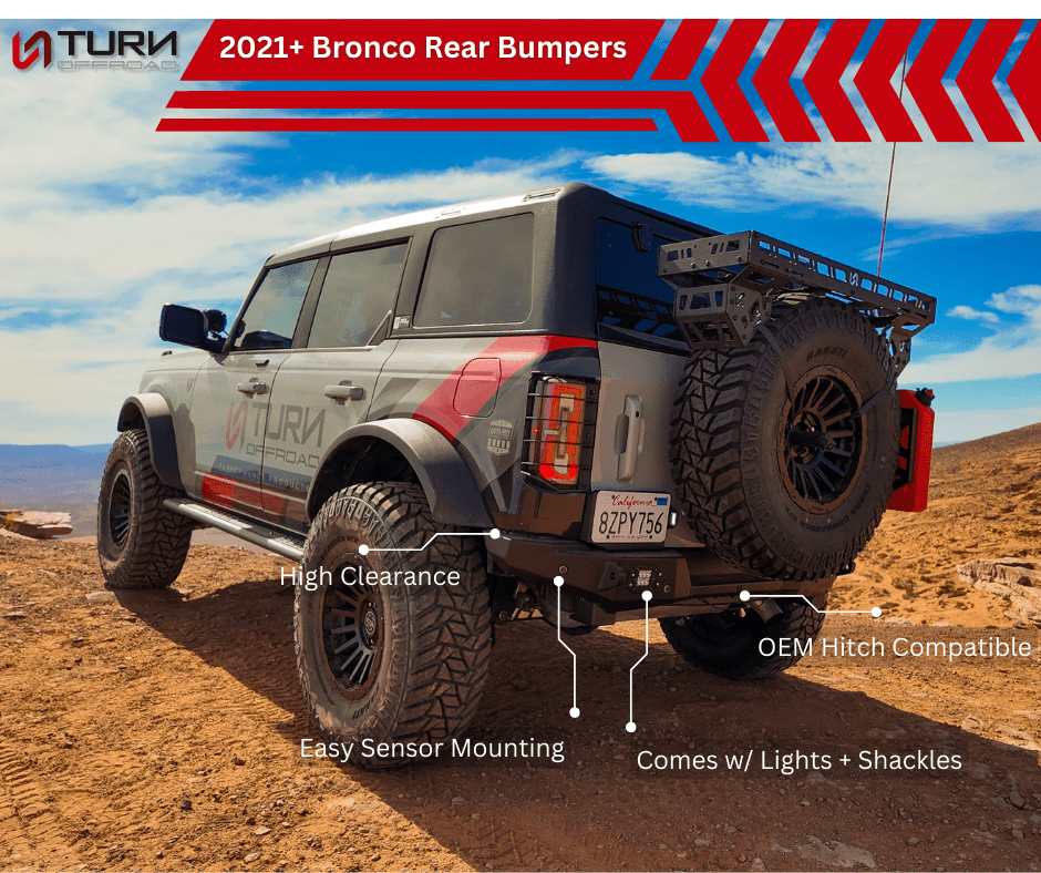 2021-2026 Ford Bronco Rear Bumper - Zero Series Secondary image