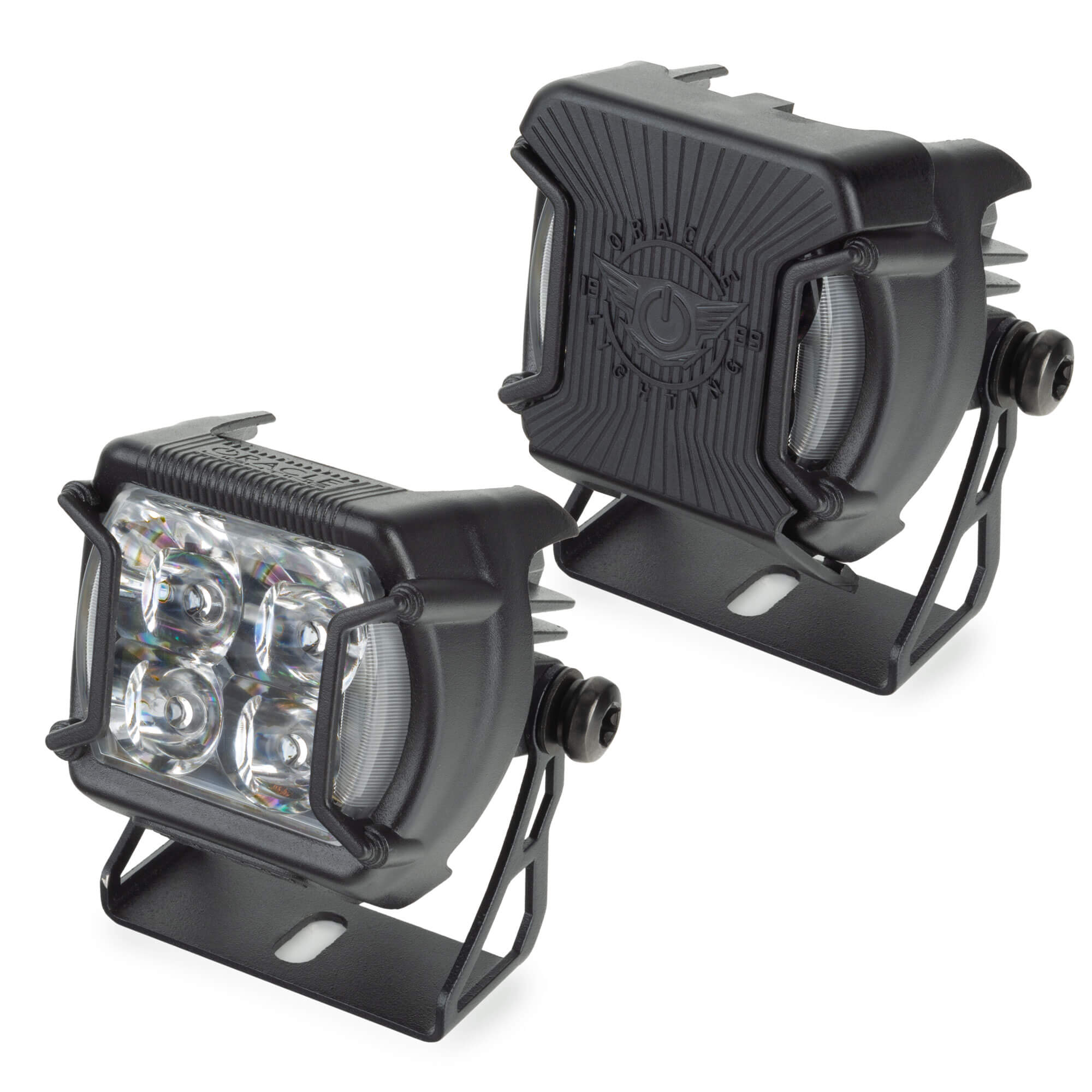 ORACLE Lighting Universal A-Pillar Hood Mount Brackets w/ VEGA™ Series 4 Spotlights Secondary image