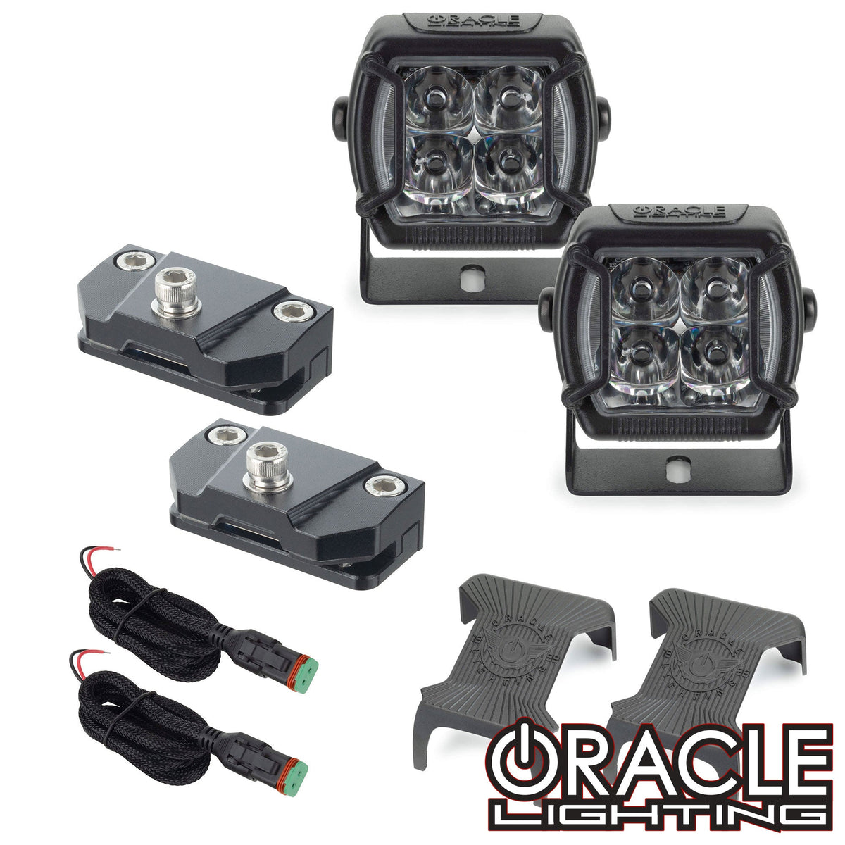 ORACLE Lighting Universal A-Pillar Hood Mount Brackets w/ VEGA™ Series 4 Spotlights Main image