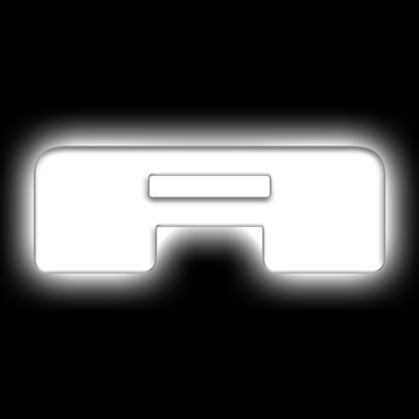 ORACLE Lighting Universal Illuminated LED Letter Badges - Matte White Surface Finish - A - White - 3140-A-001