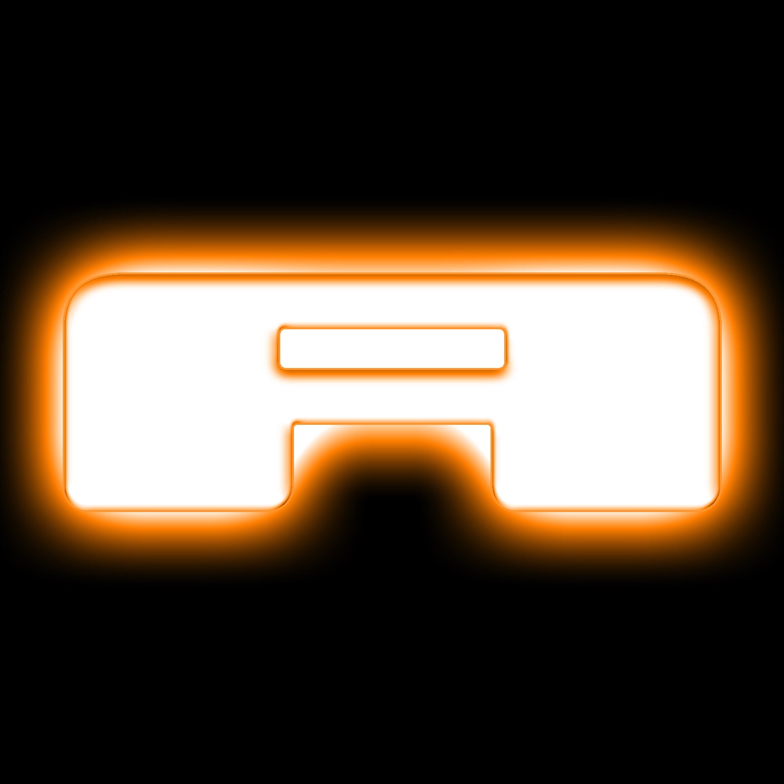 ORACLE Lighting Universal Illuminated LED Letter Badges - Matte White Surface Finish - A - Amber - 3140-A-005