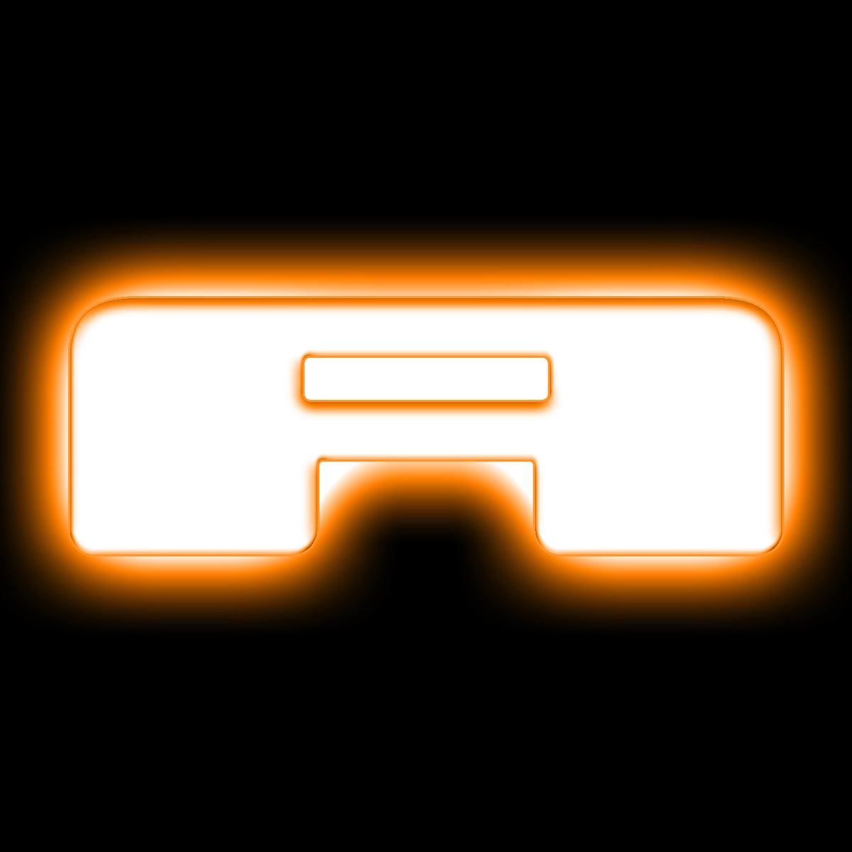 ORACLE Lighting Universal Illuminated LED Letter Badges - Matte White Surface Finish - A - Amber - 3140-A-005