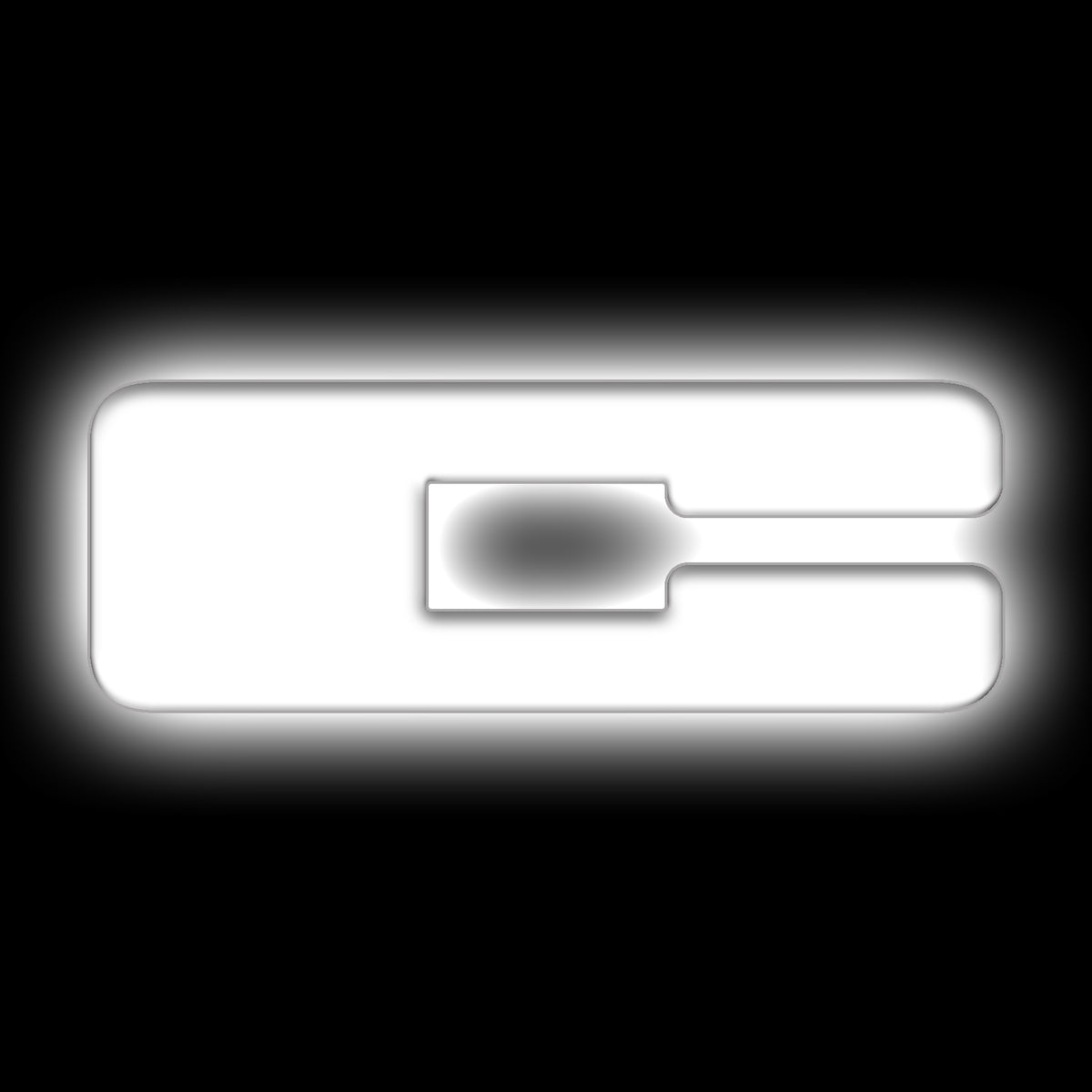 ORACLE Lighting Universal Illuminated LED Letter Badges - Matte White Surface Finish - C - White - 3140-C-001