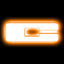 ORACLE Lighting Universal Illuminated LED Letter Badges - Matte White Surface Finish - C - Amber - 3140-C-005