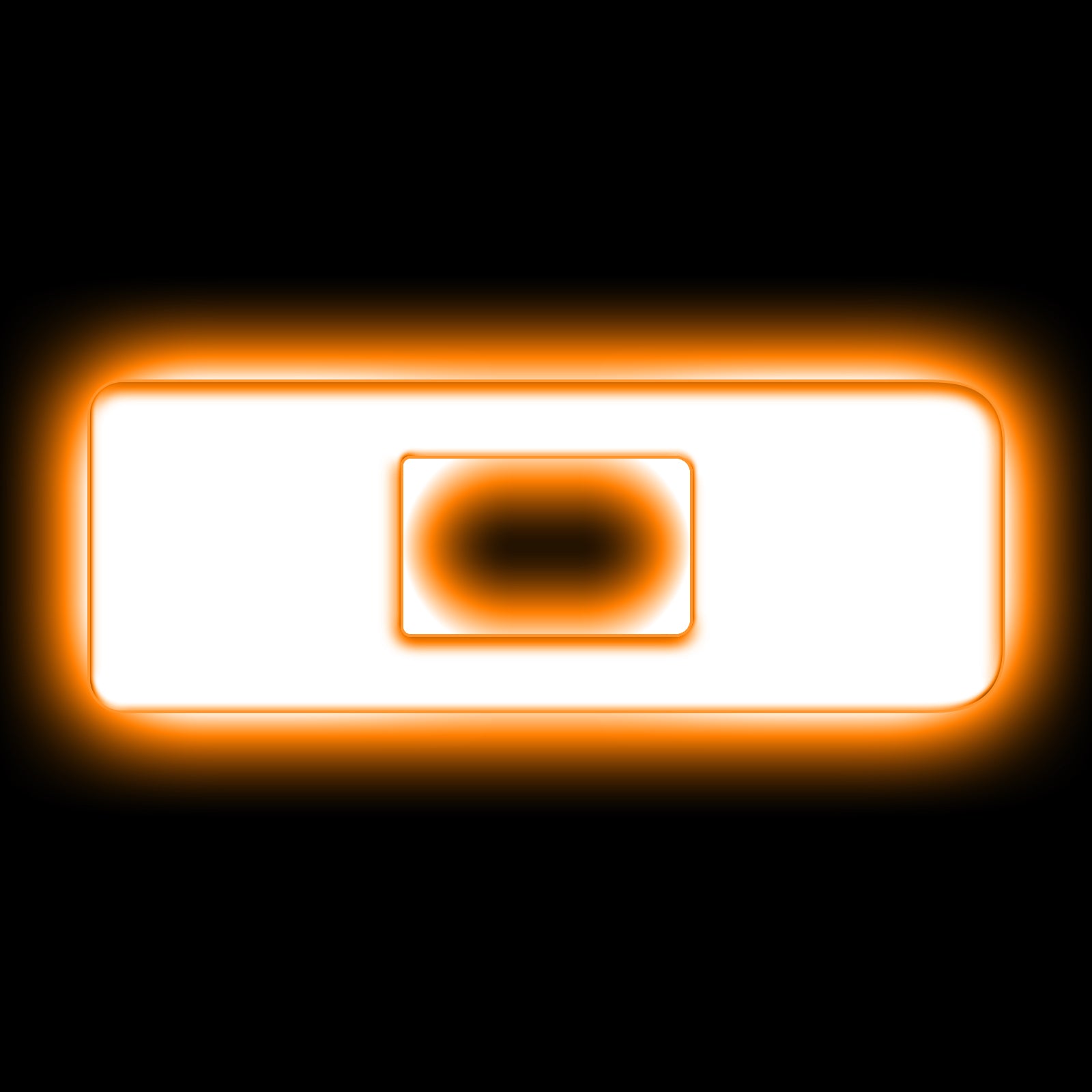 ORACLE Lighting Universal Illuminated LED Letter Badges - Matte White Surface Finish - D - Amber - 3140-D-005