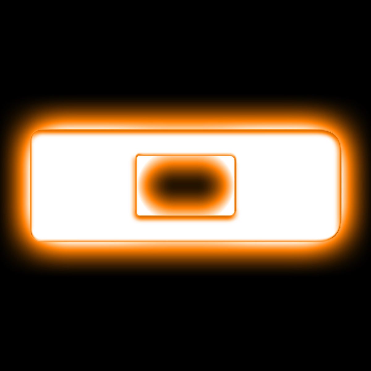 ORACLE Lighting Universal Illuminated LED Letter Badges - Matte White Surface Finish - D - Amber - 3140-D-005 Main image