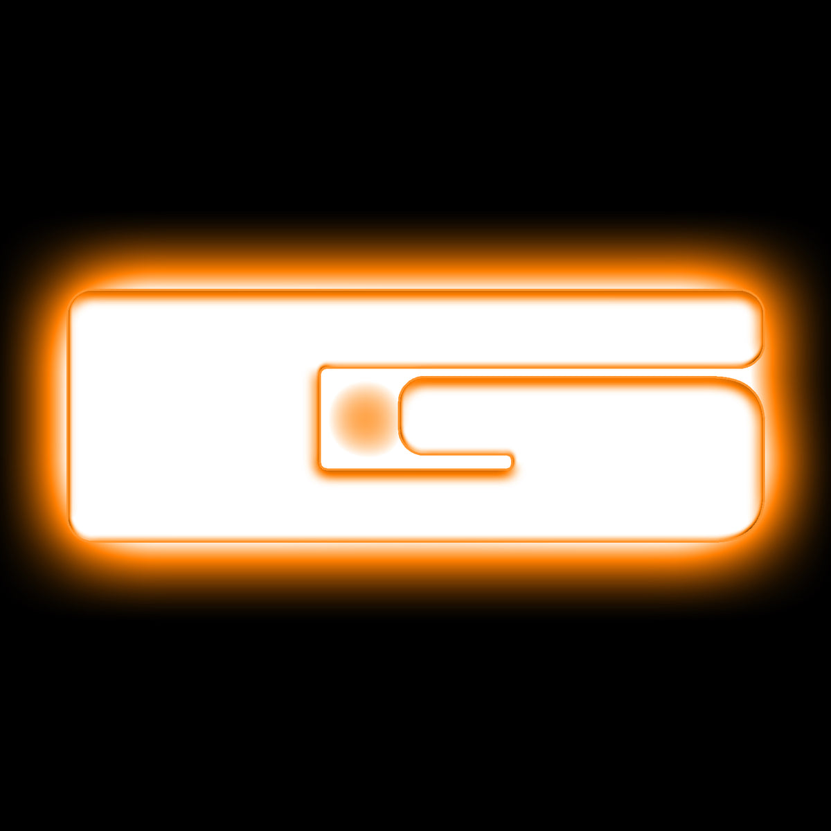 ORACLE Lighting Universal Illuminated LED Letter Badges - Matte White Surface Finish - G - Amber - 3140-G-005