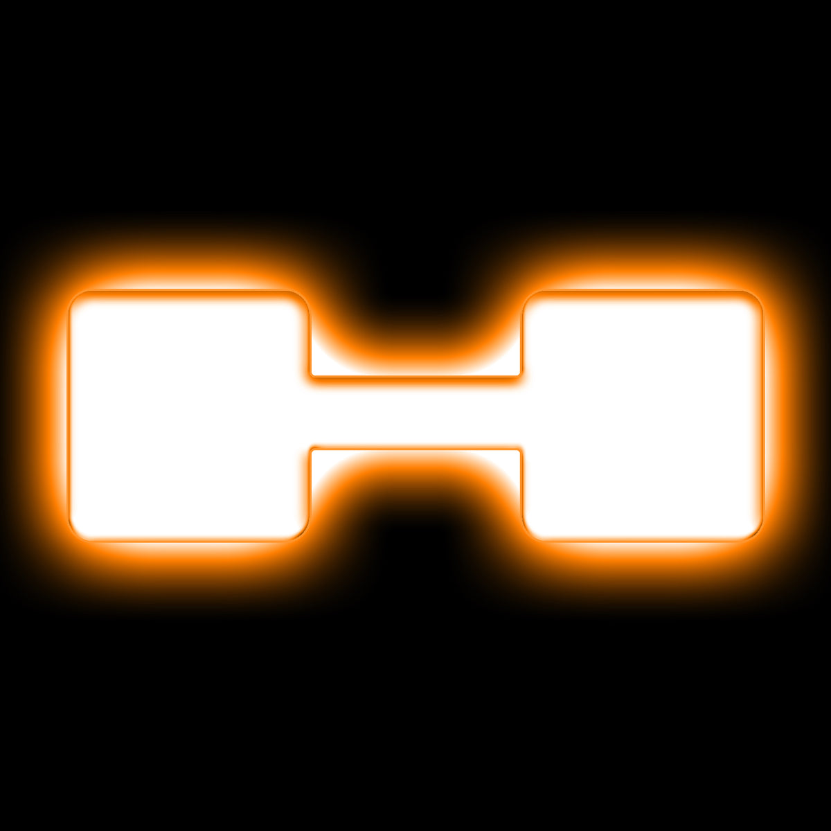 ORACLE Lighting Universal Illuminated LED Letter Badges - Matte White Surface Finish - H - Amber - 3140-H-005