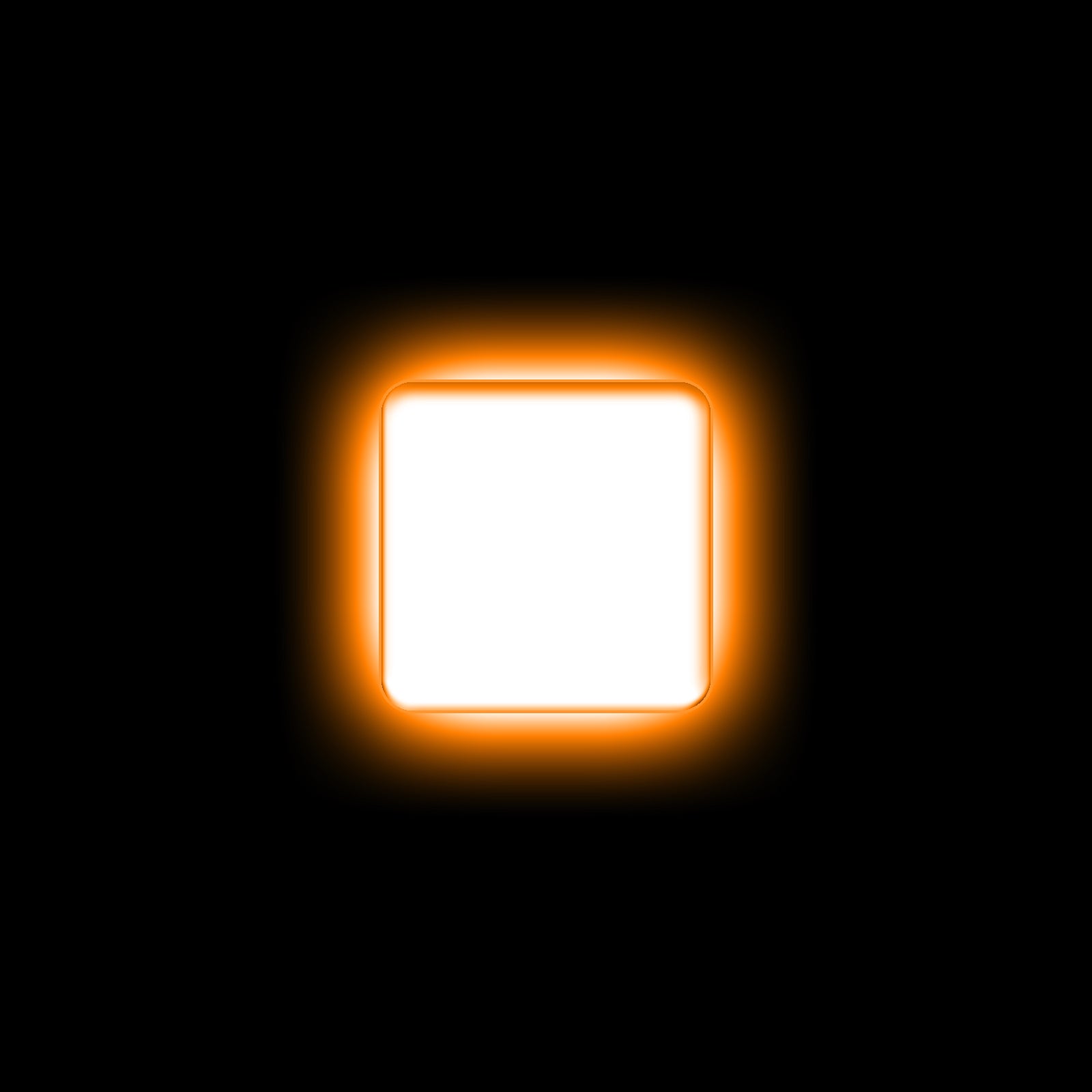 ORACLE Lighting Universal Illuminated LED Letter Badges - Matte White Surface Finish - I - Amber - 3140-I-005