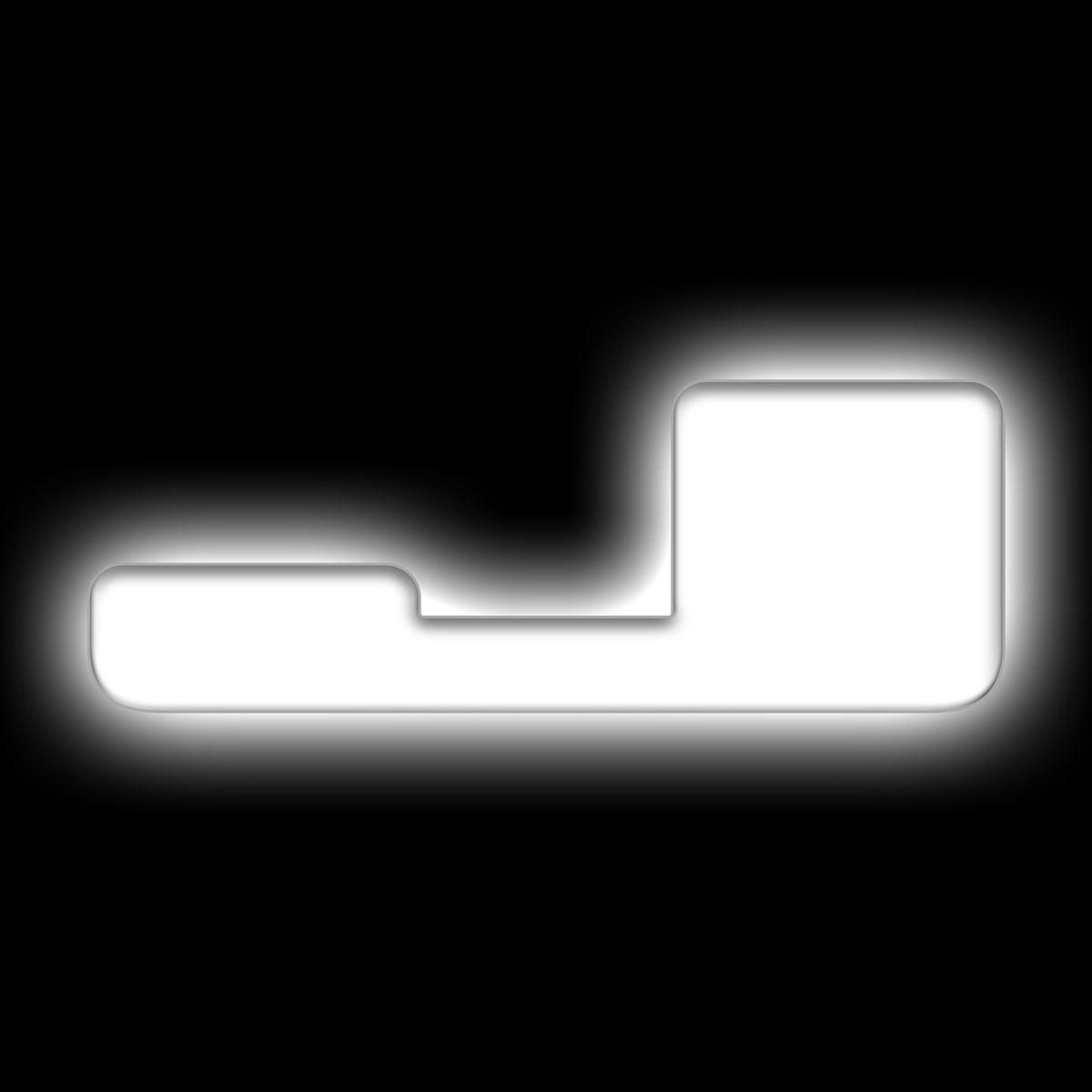 ORACLE Lighting Universal Illuminated LED Letter Badges - Matte White Surface Finish - J - White - 3140-J-001