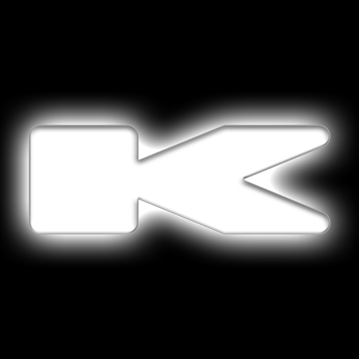 ORACLE Lighting Universal Illuminated LED Letter Badges - Matte White Surface Finish - K - White - 3140-K-001