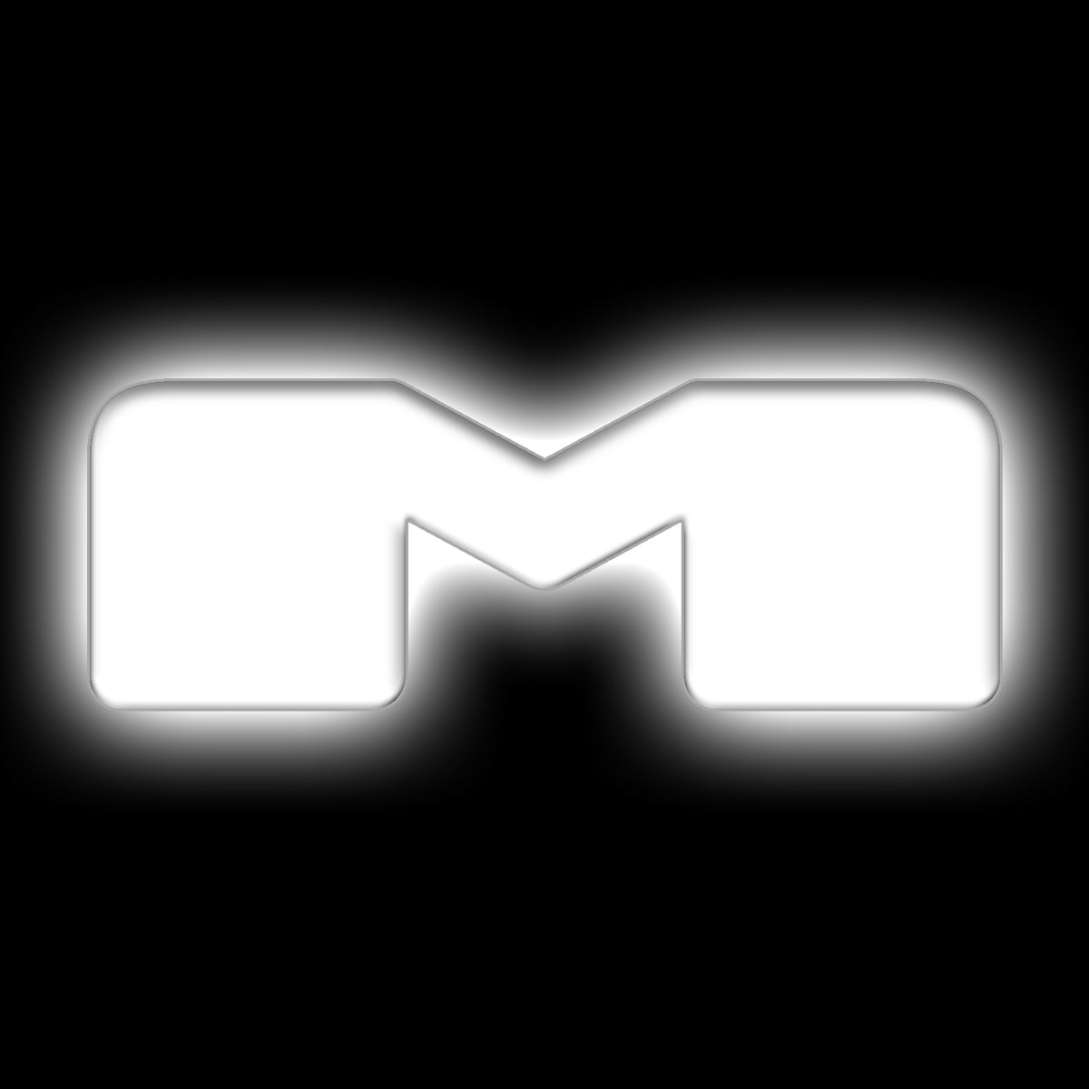 ORACLE Lighting Universal Illuminated LED Letter Badges - Matte White Surface Finish - M - White - 3140-M-001