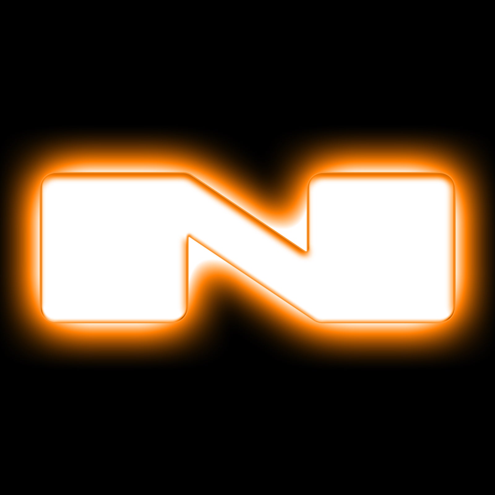 ORACLE Lighting Universal Illuminated LED Letter Badges - Matte White Surface Finish - N - Amber - 3140-N-005
