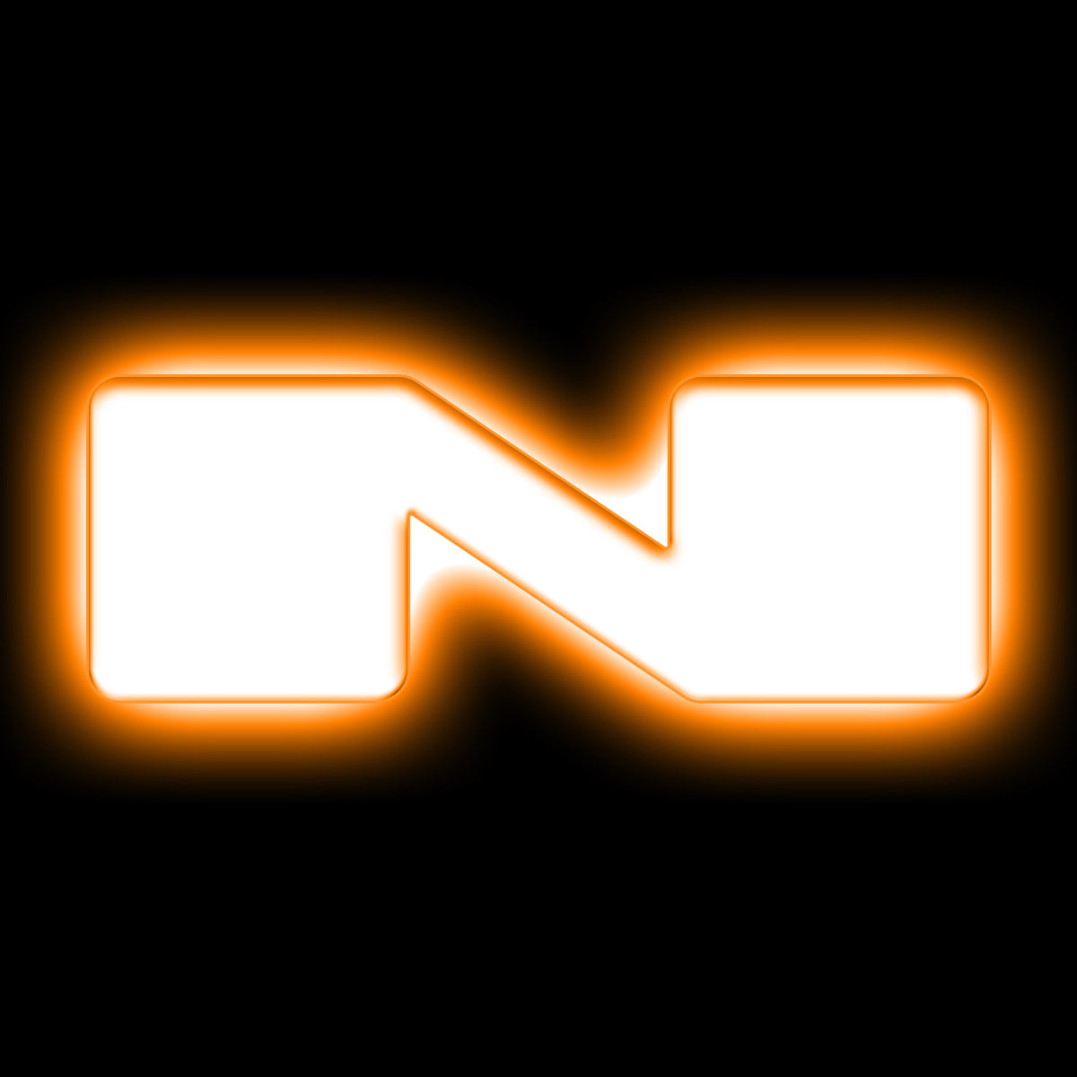 ORACLE Lighting Universal Illuminated LED Letter Badges - Matte White Surface Finish - N - Amber - 3140-N-005