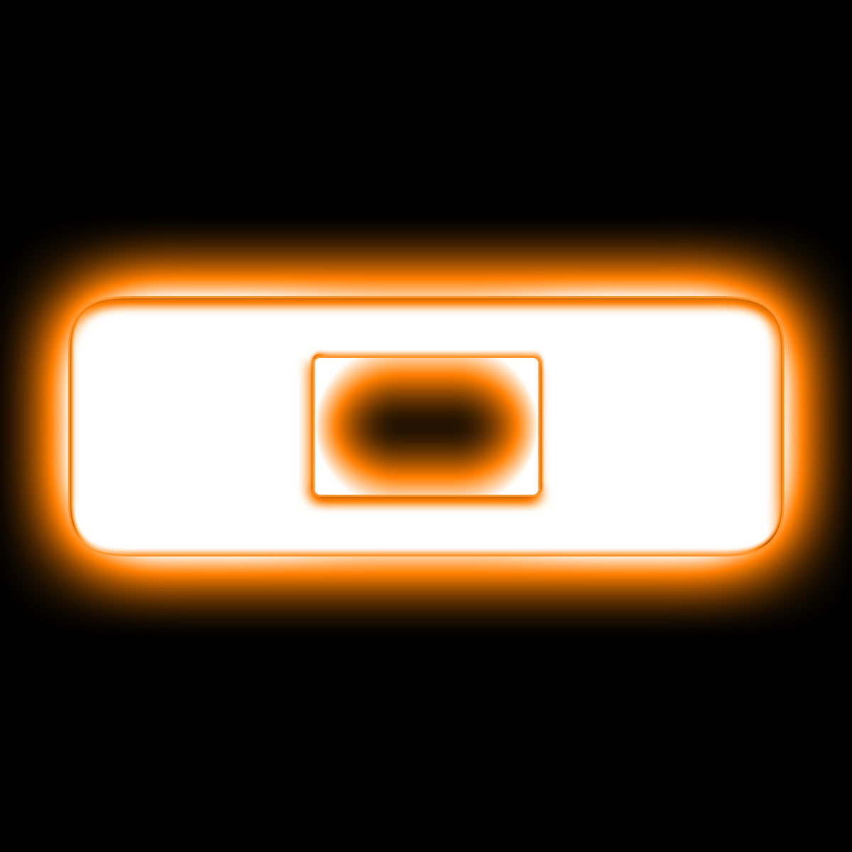 ORACLE Lighting Universal Illuminated LED Letter Badges - Matte White Surface Finish - O - Amber - 3140-O-005