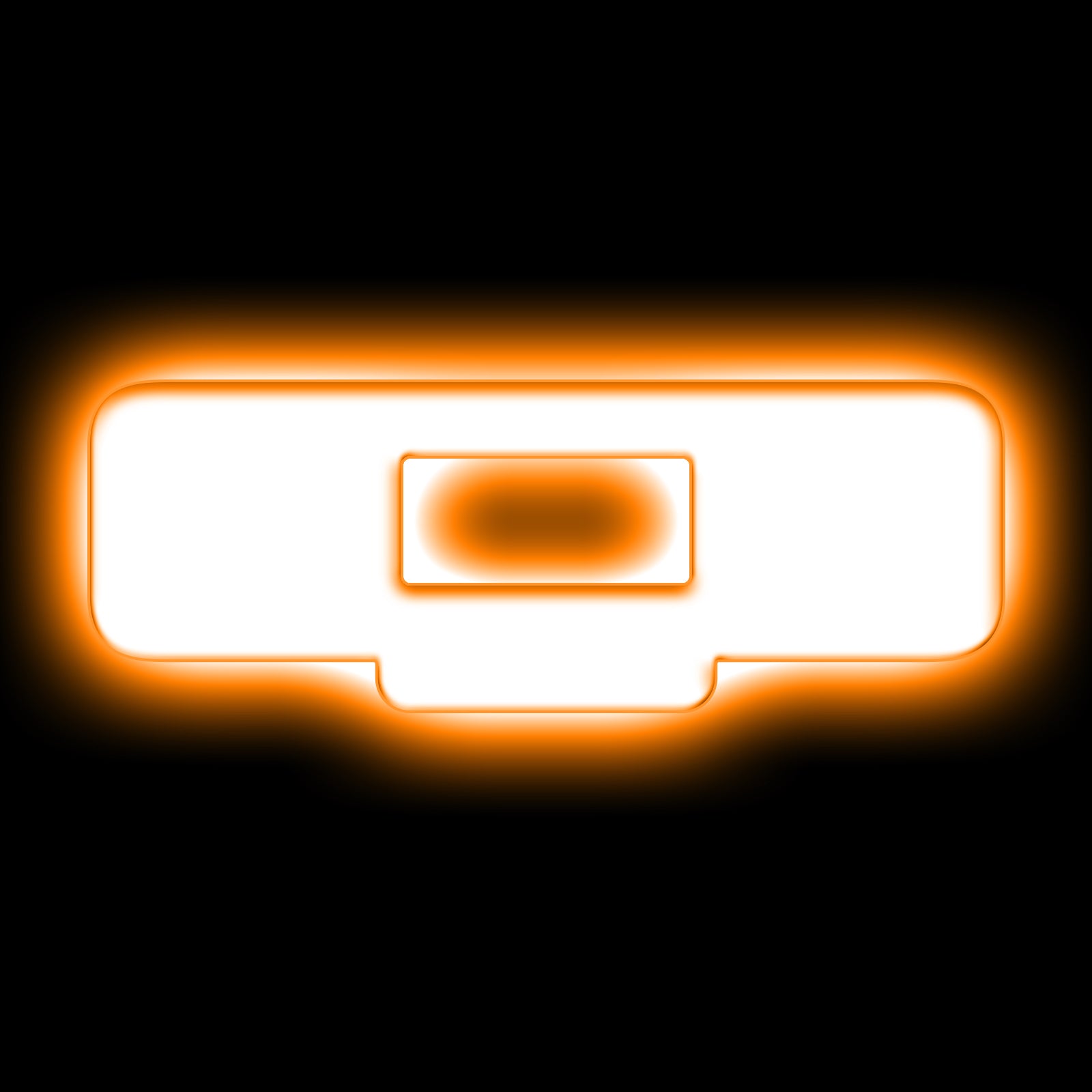 ORACLE Lighting Universal Illuminated LED Letter Badges - Matte White Surface Finish - Q - Amber - 3140-Q-005
