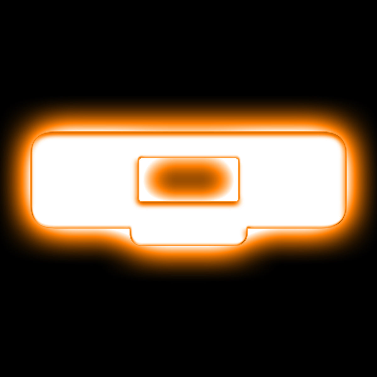 ORACLE Lighting Universal Illuminated LED Letter Badges - Matte White Surface Finish - Q - Amber - 3140-Q-005 Main image