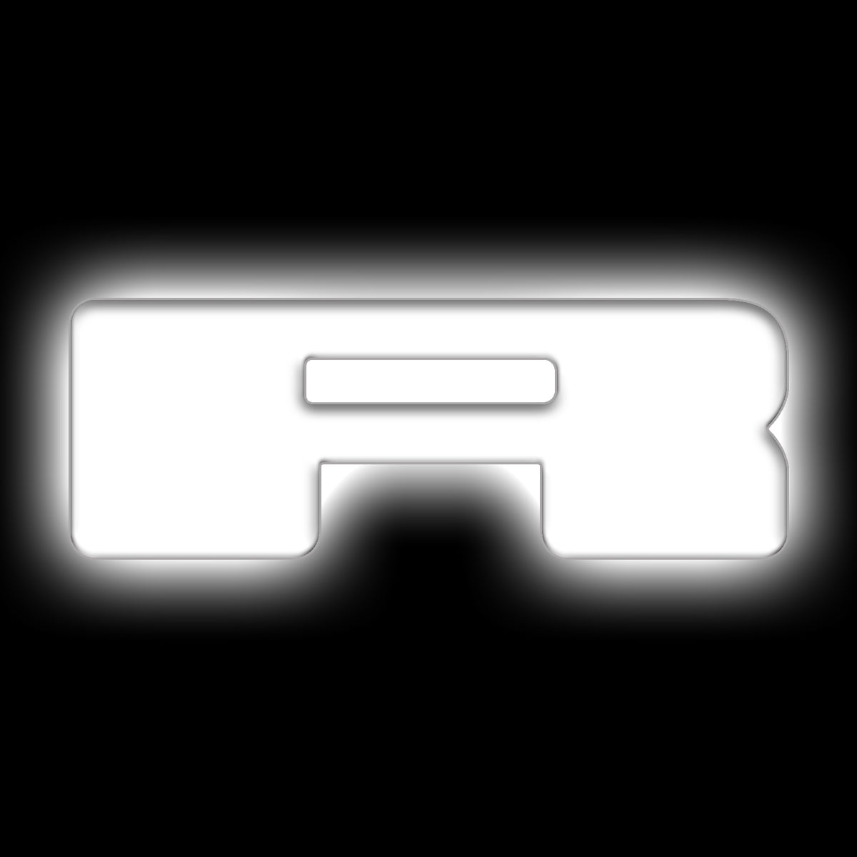 ORACLE Lighting Universal Illuminated LED Letter Badges - Matte White Surface Finish - R - White - 3140-R-001