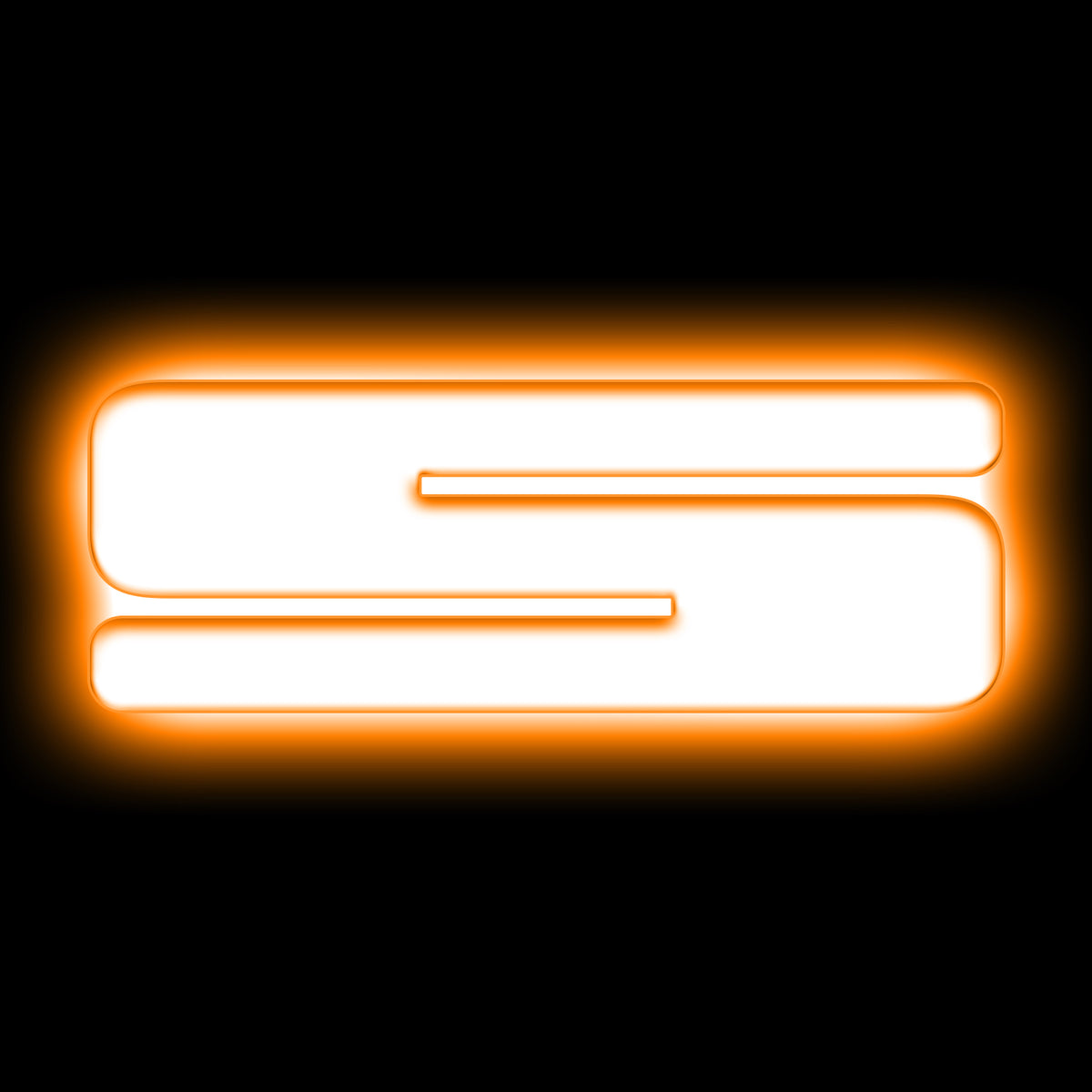 ORACLE Lighting Universal Illuminated LED Letter Badges - Matte White Surface Finish - S - Amber - 3140-S-005 Main image
