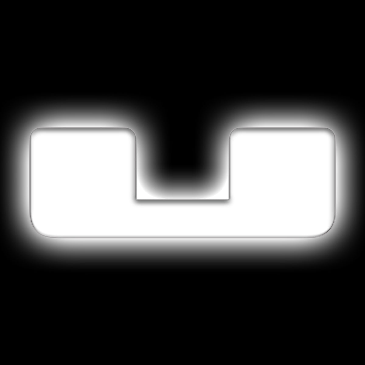 ORACLE Lighting Universal Illuminated LED Letter Badges - Matte White Surface Finish - U - White - 3140-U-001