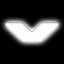 ORACLE Lighting Universal Illuminated LED Letter Badges - Matte White Surface Finish - V - White - 3140-V-001