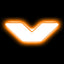 ORACLE Lighting Universal Illuminated LED Letter Badges - Matte White Surface Finish - V - Amber - 3140-V-005