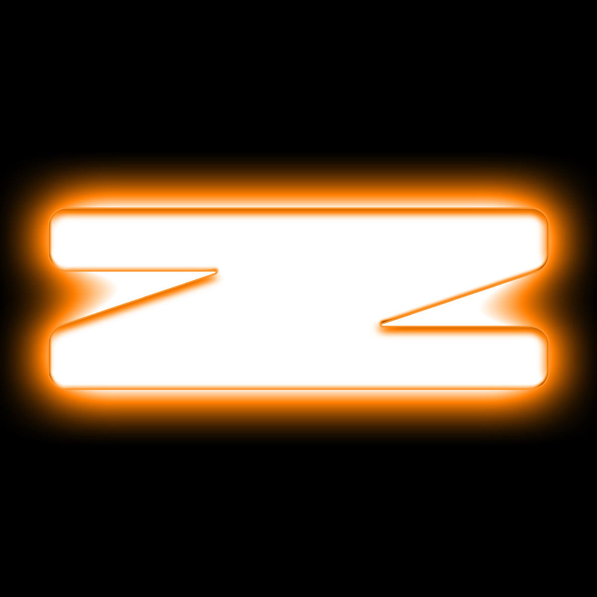 ORACLE Lighting Universal Illuminated LED Letter Badges - Matte White Surface Finish - Z - Amber - 3140-Z-005