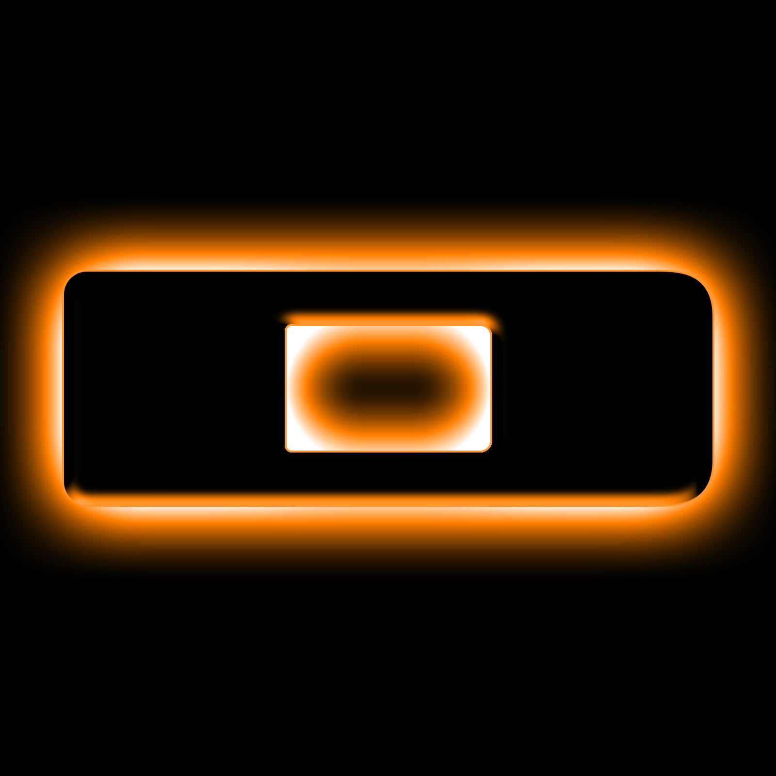 ORACLE Lighting Universal Illuminated LED Letter Badges - Matte Black Surface Finish - D - Amber - 3141-D-005