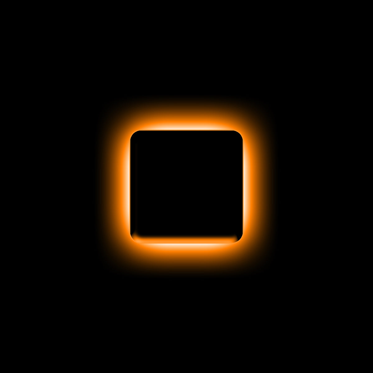 ORACLE Lighting Universal Illuminated LED Letter Badges - Matte Black Surface Finish - I - Amber - 3141-I-005