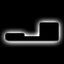 ORACLE Lighting Universal Illuminated LED Letter Badges - Matte Black Surface Finish - J - White - 3141-J-001