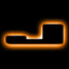 ORACLE Lighting Universal Illuminated LED Letter Badges - Matte Black Surface Finish - J - Amber - 3141-J-005