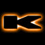 ORACLE Lighting Universal Illuminated LED Letter Badges - Matte Black Surface Finish - K - Amber - 3141-K-005