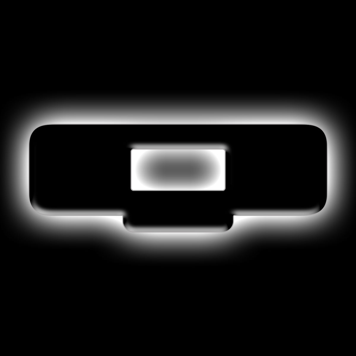 ORACLE Lighting Universal Illuminated LED Letter Badges - Matte Black Surface Finish - Q - White - 3141-Q-001 Main image