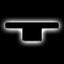 ORACLE Lighting Universal Illuminated LED Letter Badges - Matte Black Surface Finish - T - White - 3141-T-001