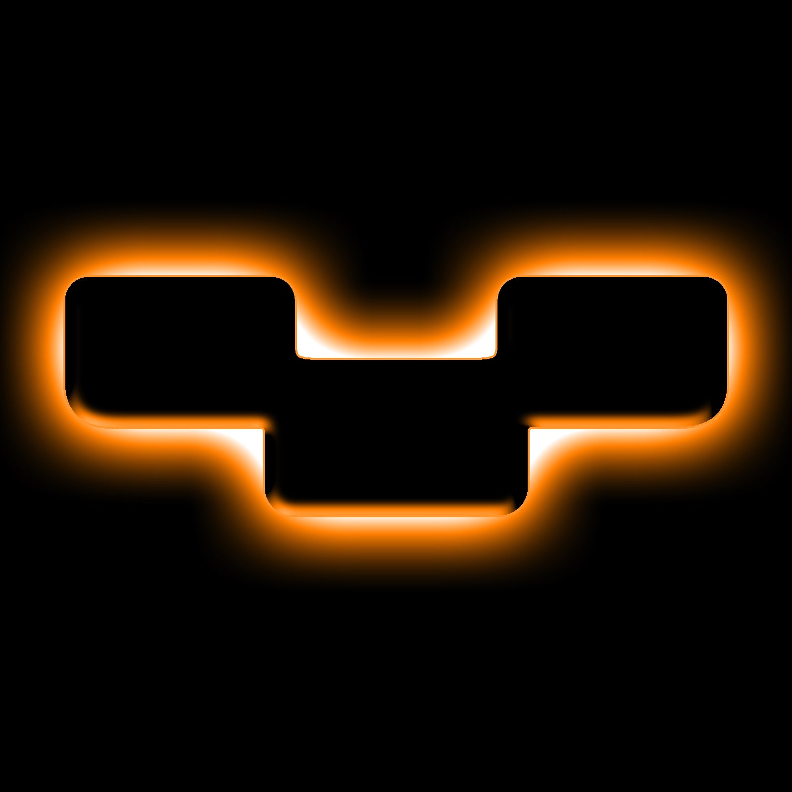 ORACLE Lighting Universal Illuminated LED Letter Badges - Matte Black Surface Finish - Y - Amber - 3141-Y-005
