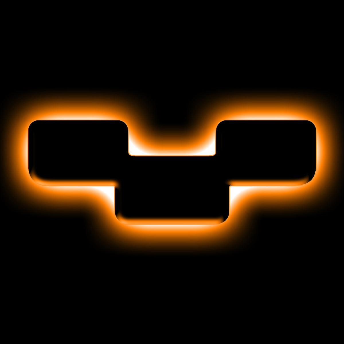 ORACLE Lighting Universal Illuminated LED Letter Badges - Matte Black Surface Finish - Y - Amber - 3141-Y-005
