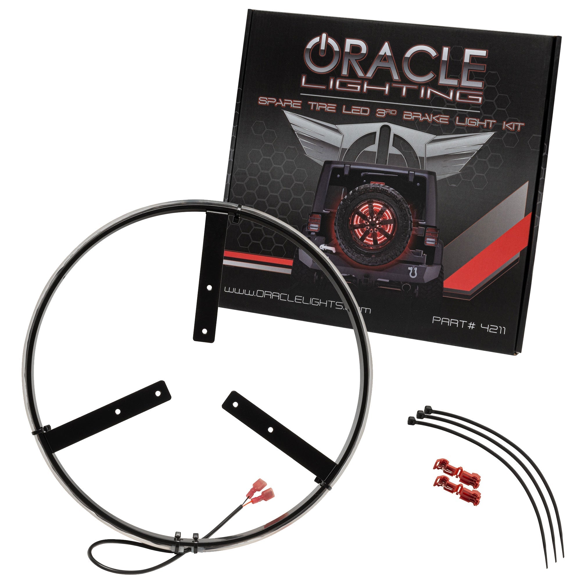ORACLE Lighting LED Illuminated Spare Tire Wheel Ring Third Brake Light - Ford Bronco Secondary image